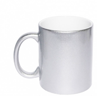 Silver Metallic Mugs - Novelty