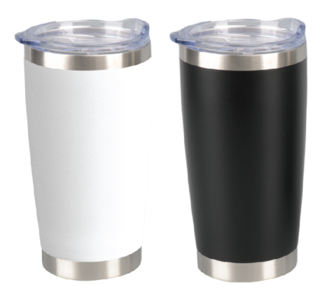 Stainless Steel Insulated Tumbler with Clear Lid - Novelty