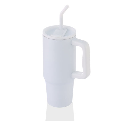 BERN - Recycled Stainless Steel Tumbler with Reusable Straw - Novelty