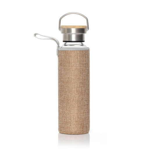 Hans Larsen Borosilicate Glass Bottle with Jute Sleeve - Novelty