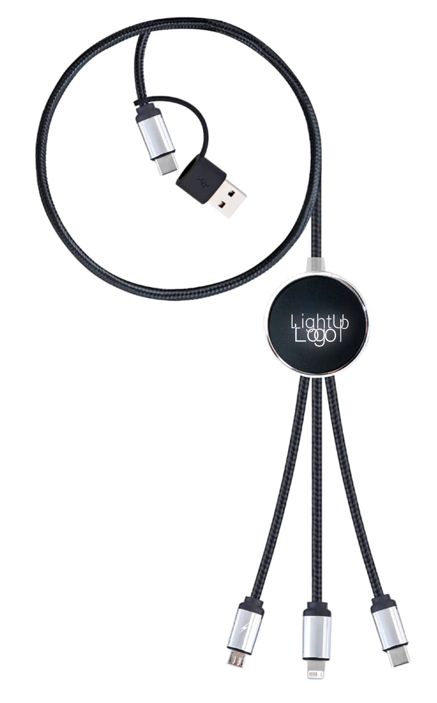 5 In 1 Charging Cable - Glow logo - Novelty