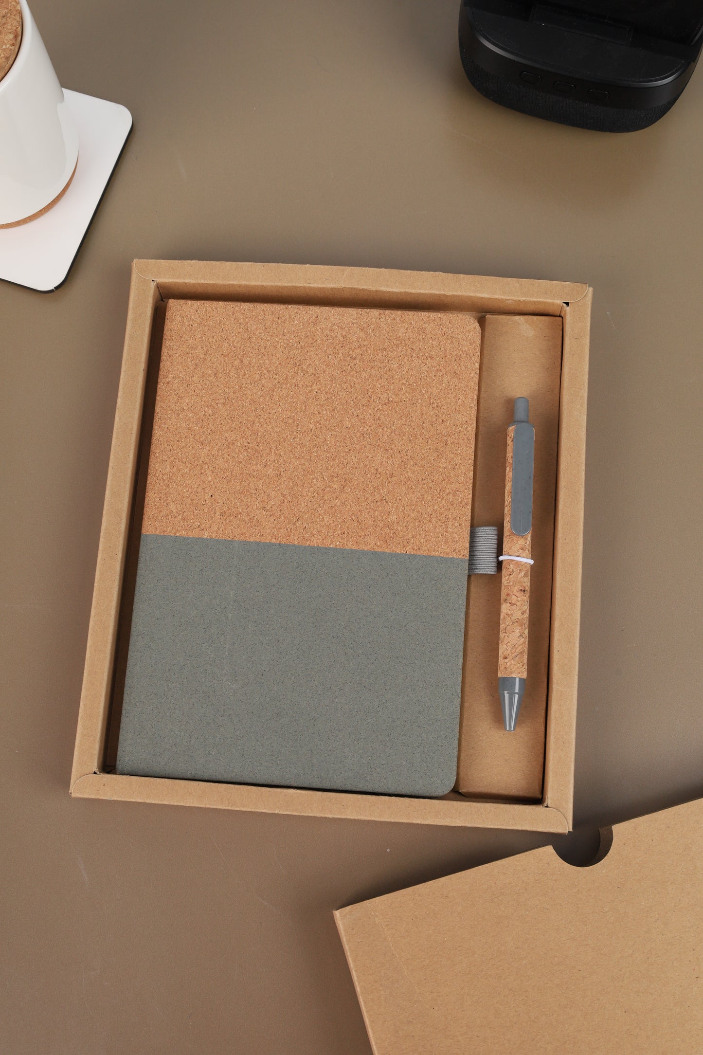 A5 Cork Notebook And Pen Set - Novelty