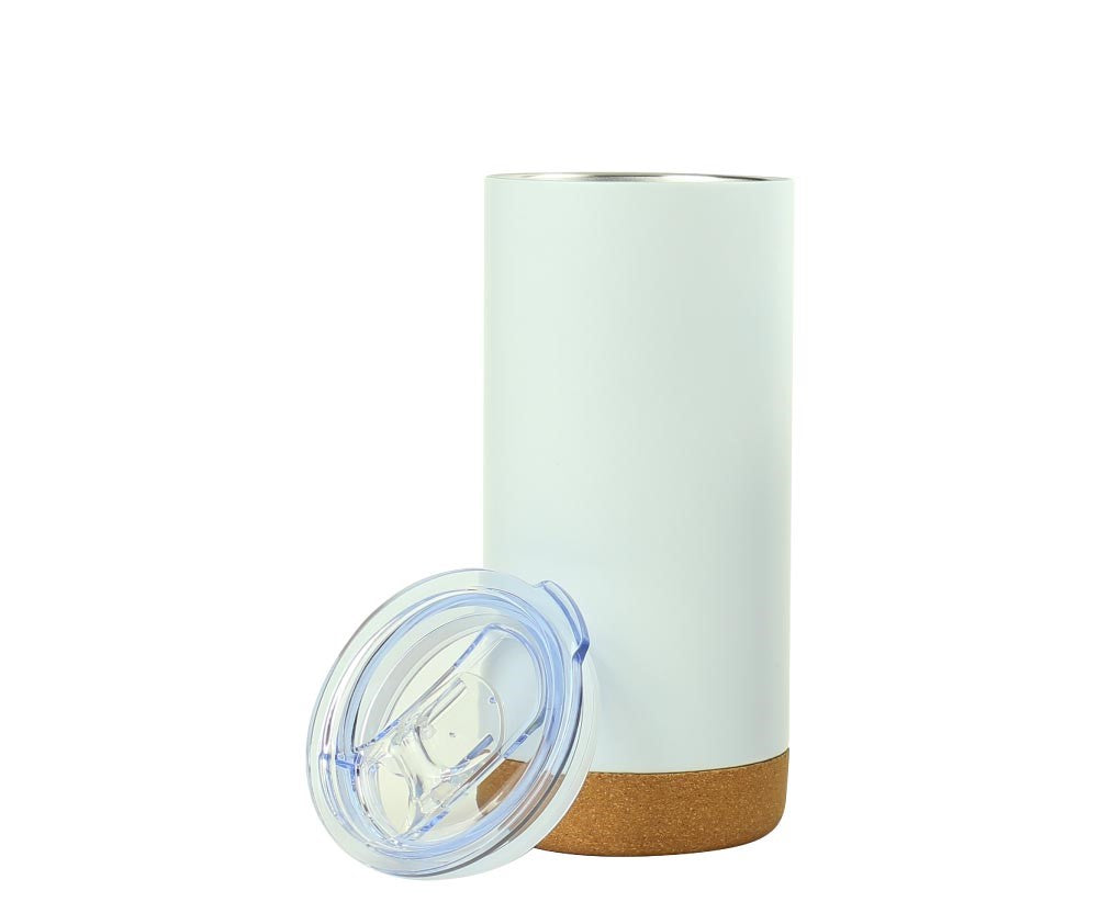 Travel Tumbler with Cork Base 450ml Stainless Steel - Novelty