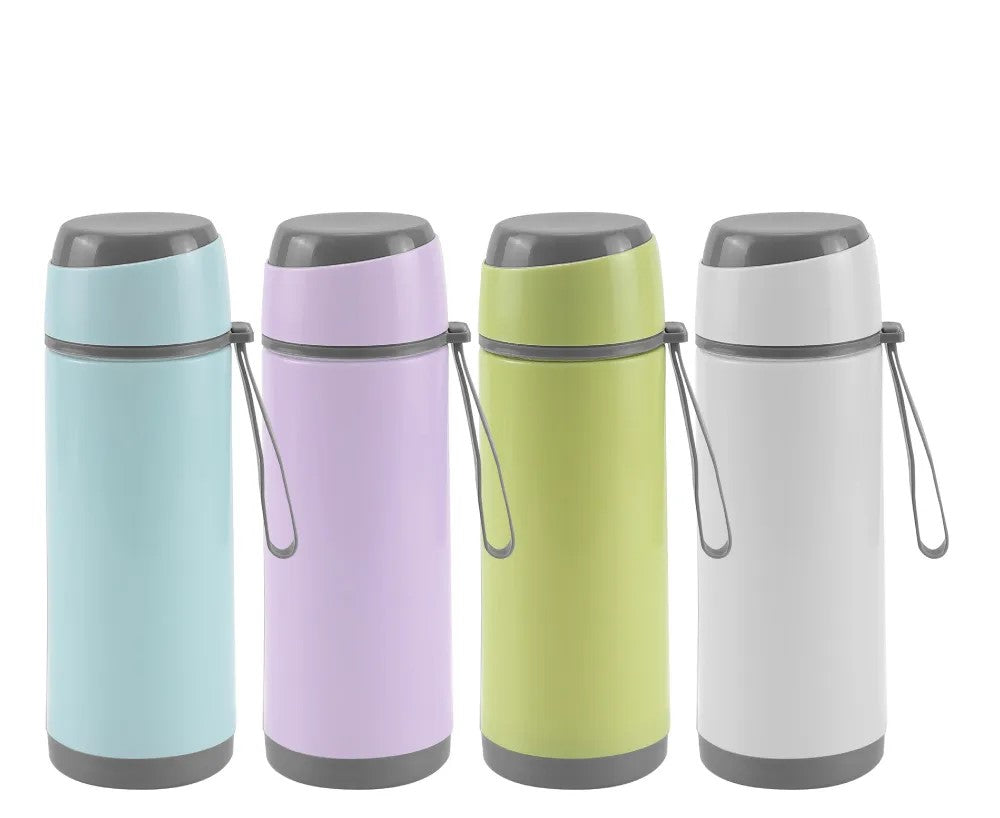 Sports Glass Bottles 500ml Twist off Lid and Carry Handle - Novelty