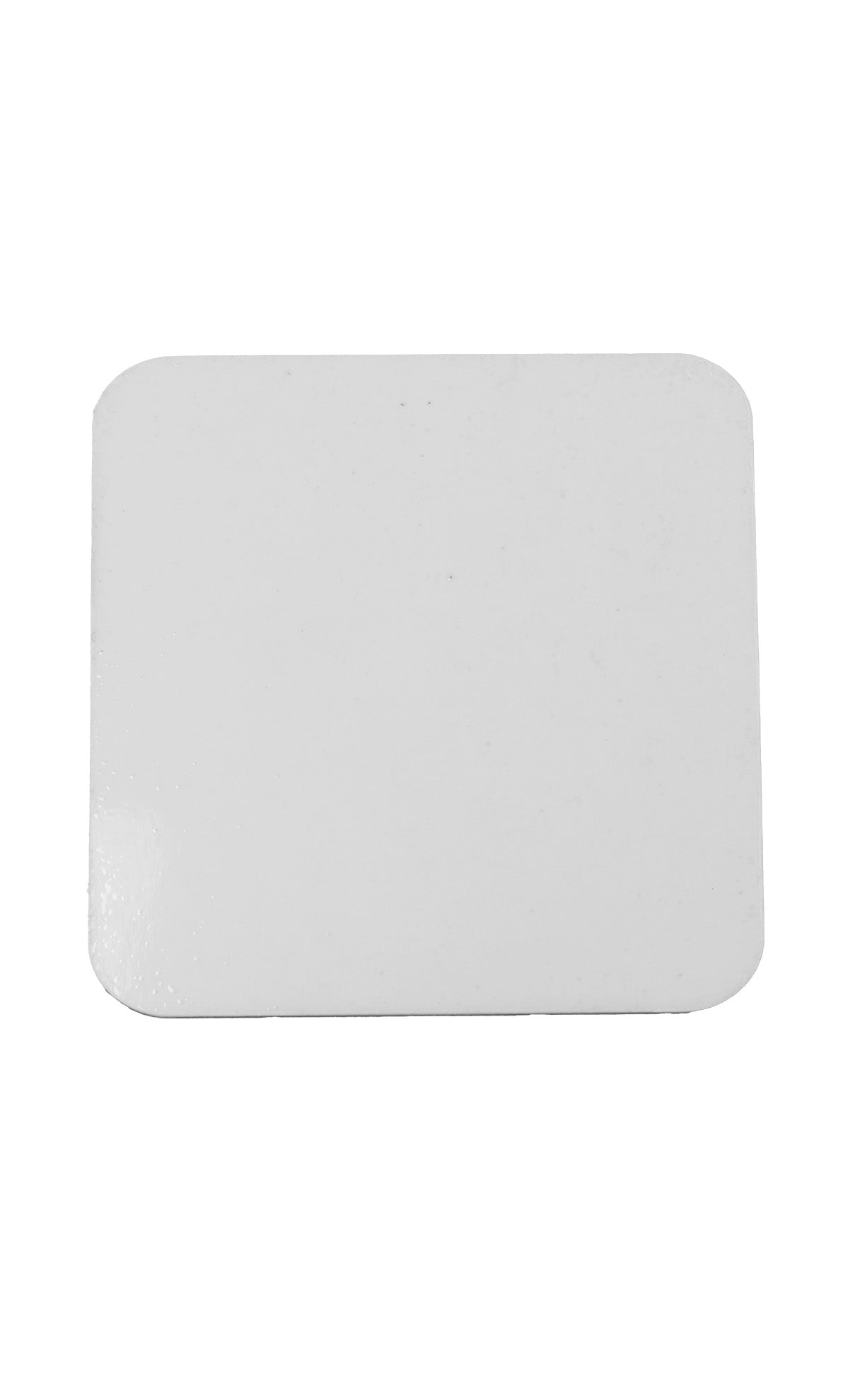 Plain white square cork coaster with rounded edges for protecting surfaces, Tea Coaster Cork-Square & Round