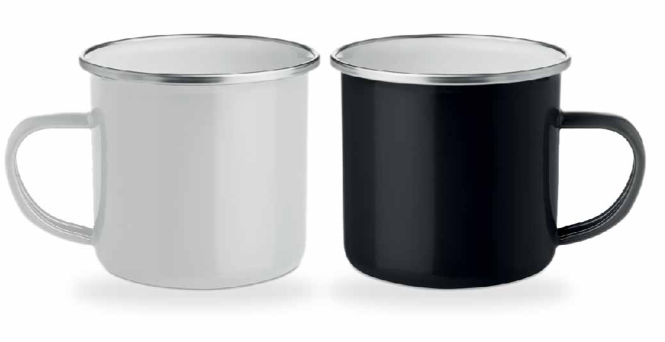 Metal Vintage Mug with Enamel Layer - 350ml - Novelty