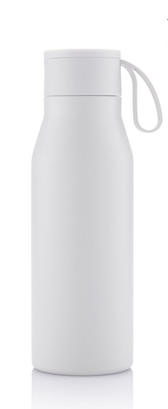 R-NEBRA - CHANGE Collection Recycled Stainless Steel Vacuum Bottle - White - Novelty