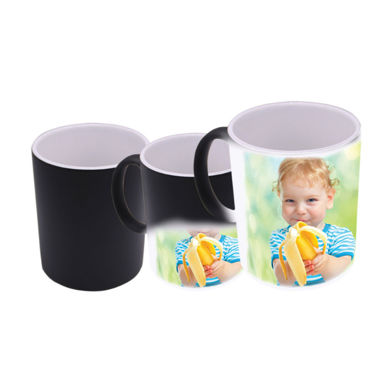 Color Changing Mug Black Matt - Novelty