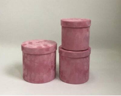 Premium Quality Round Velvet Flower Box - Novelty