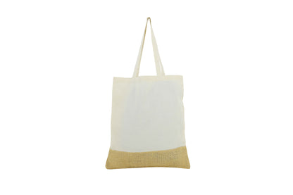 Cotton Bag with Jute Patch - Novelty
