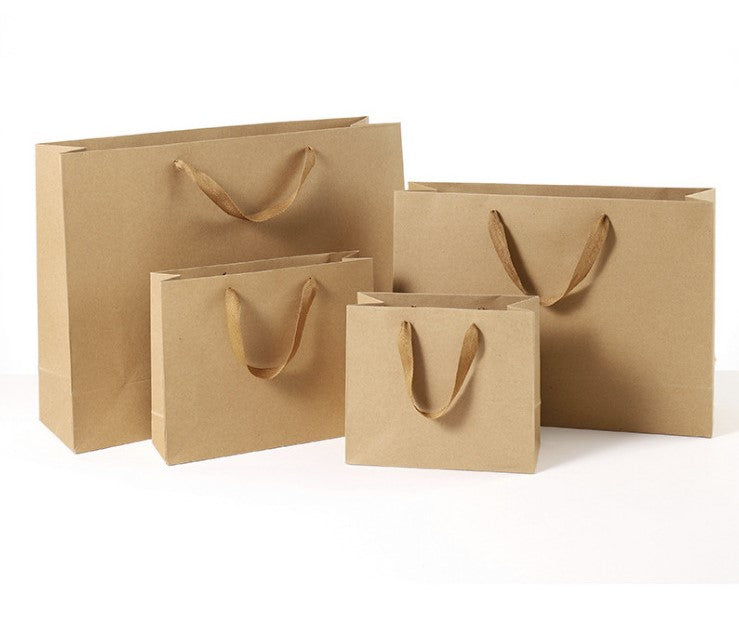 Horizontal Size Kraft Paper Bags - Novelty
