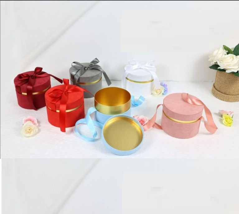 Gift box Round Shape Velvet Box - Novelty
