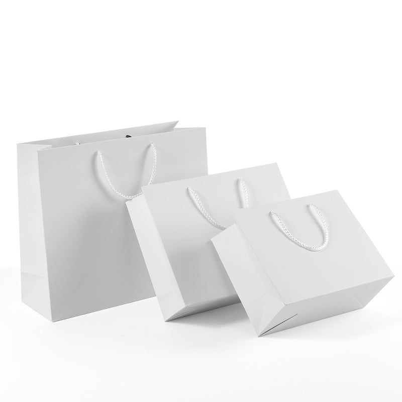White Plain Gift Bags - Novelty