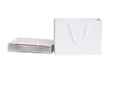 White Plain Paper Bags - Novelty