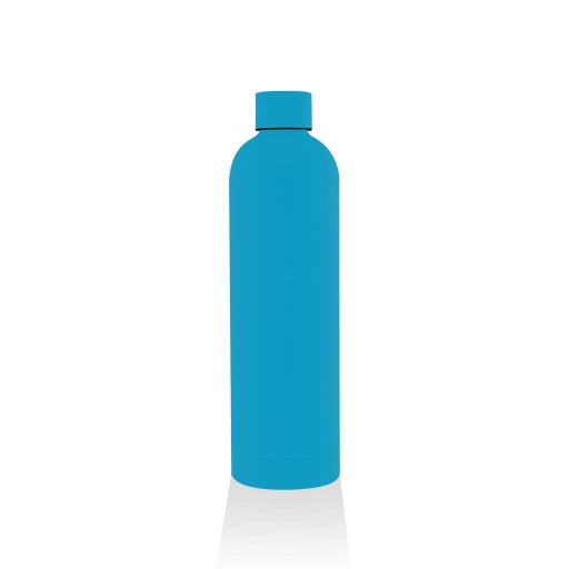 TAUNUS - Soft Touch Insulated Water Bottle - 750ml - Aqua Blue - Novelty