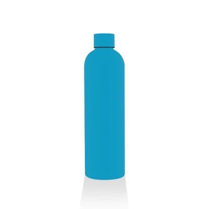 TAUNUS - Soft Touch Insulated Water Bottle - 750ml - Aqua Blue - Novelty
