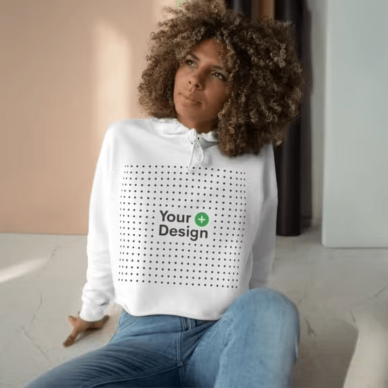 Crop Top Hoodie - Novelty