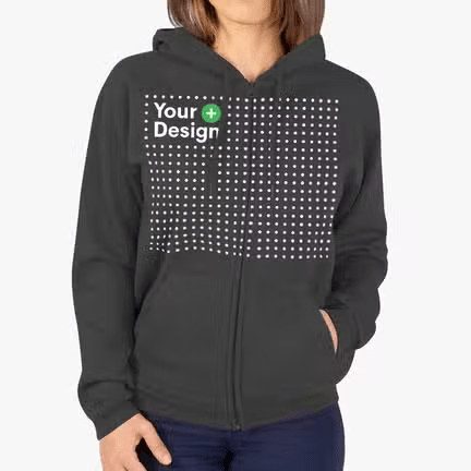 Oversize Zipper Hoodie - Novelty