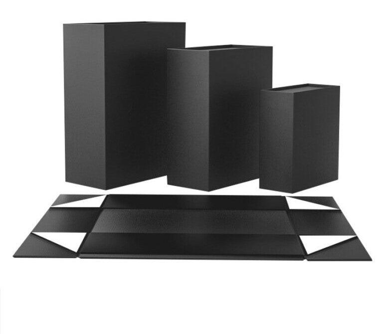 Black Color Flat Cardboard Boxes - Novelty