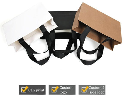 White Plain Gift Bags - Novelty