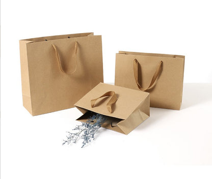 Horizontal Size Kraft Paper Bags - Novelty