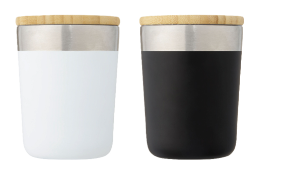 Stainless Steel Tumbler with Bamboo Lid - Novelty