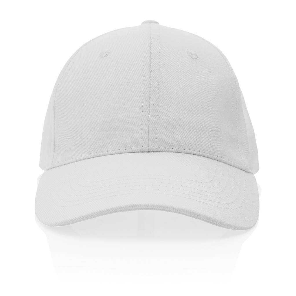 Impact AWARE™ 6 Panel 280gr Recycled Cotton Cap – White - Novelty