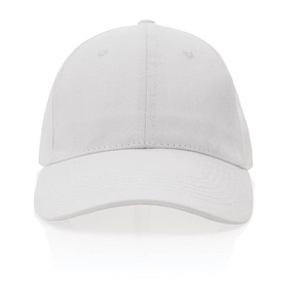 Impact AWARE™ 6 Panel 280gr Recycled Cotton Cap – White - Novelty