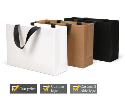White Plain Gift Bags - Novelty