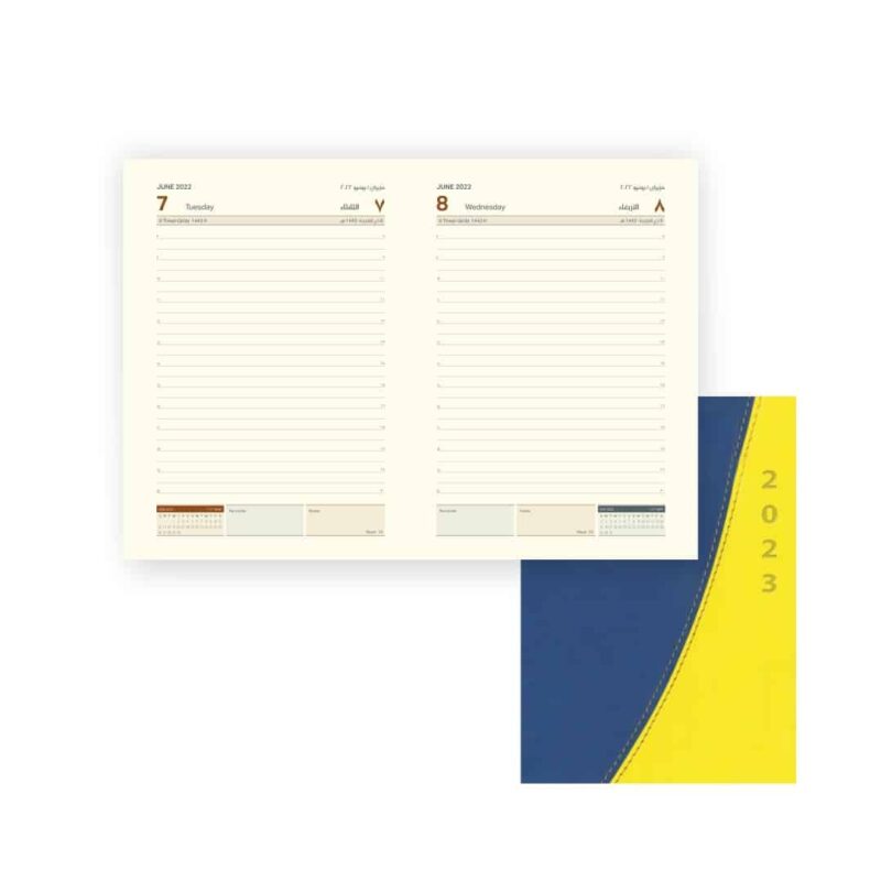 A5 DAILY DIARY – CREAM PAPER - Novelty