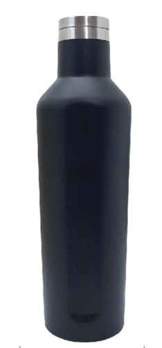 Premium Double Wall Stainless Steel Metal Flask with Silver cap - Novelty