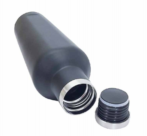 Premium Double Wall Stainless Steel Metal Flask with Silver cap - Novelty