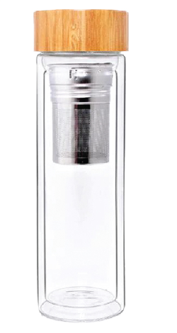Double Wall Glass Bottle - Novelty