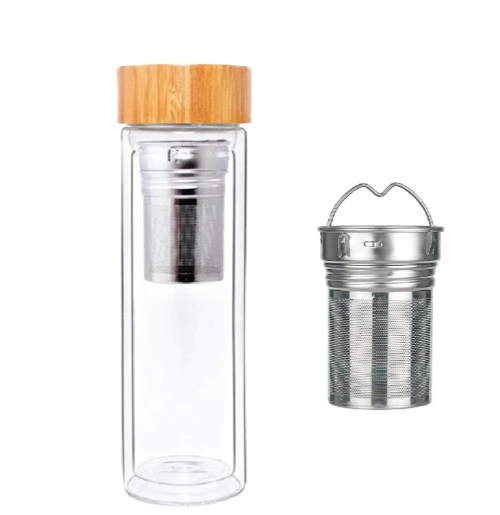 Double Wall Glass Bottle - Novelty