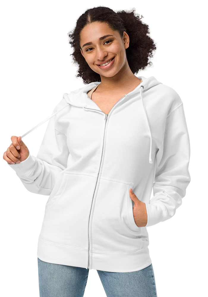 Oversize Zipper Hoodie - Novelty