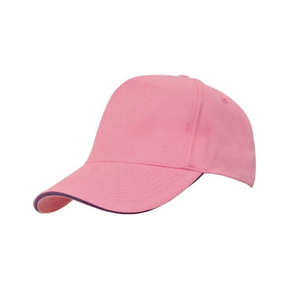 Hans Larsen Cotton Cap-Pink/Purple Sandwich - Novelty