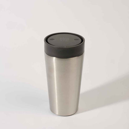 Circular Cup – 12oz Recycled Stainless Steel Reusable Coffee Cup | Leakproof Travel Mug with Custom Branding - Novelty