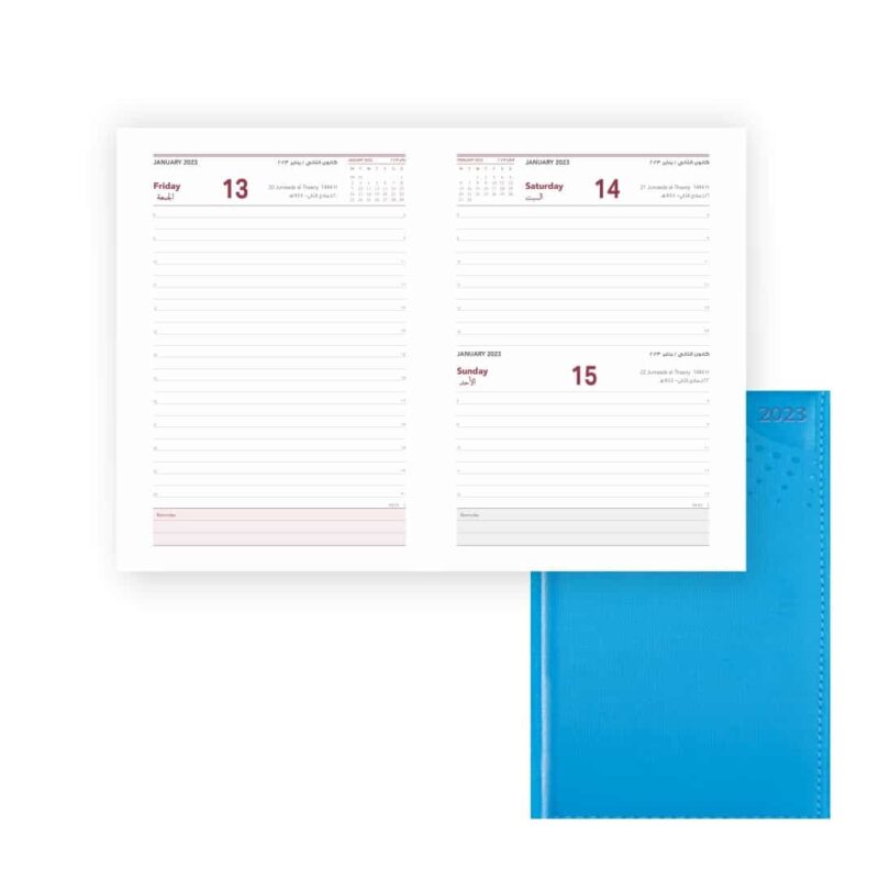 A5 DAILY DIARY – WHITE PAPER - Novelty