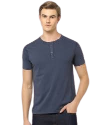 Henley Cotton T-Shirts - Novelty