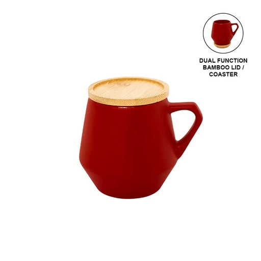 SEVILLA - eco-neutral Ceramic Mug with Bamboo Lid - Novelty