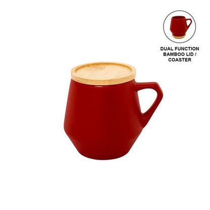 SEVILLA - eco-neutral Ceramic Mug with Bamboo Lid - Novelty