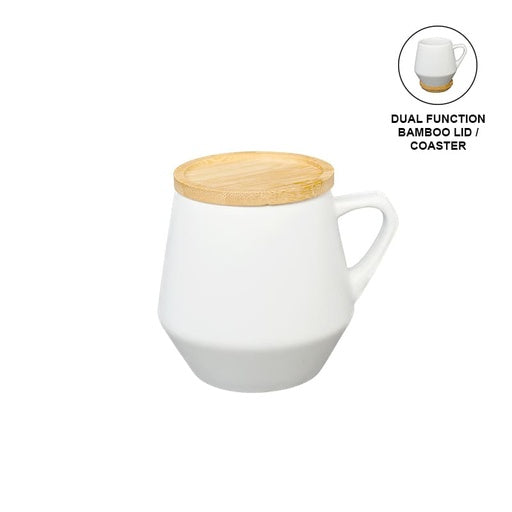 SEVILLA - eco-neutral Ceramic Mug with Bamboo Lid - Novelty