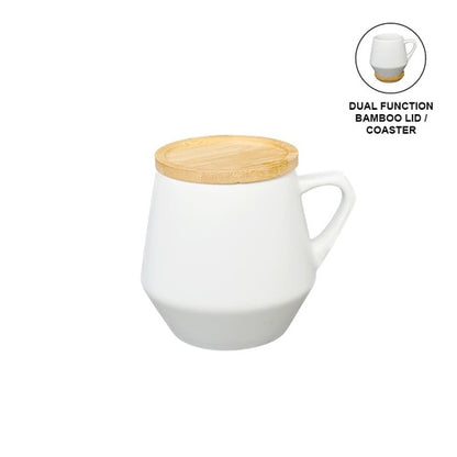 SEVILLA - eco-neutral Ceramic Mug with Bamboo Lid - Novelty