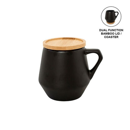 SEVILLA - eco-neutral Ceramic Mug with Bamboo Lid - Novelty