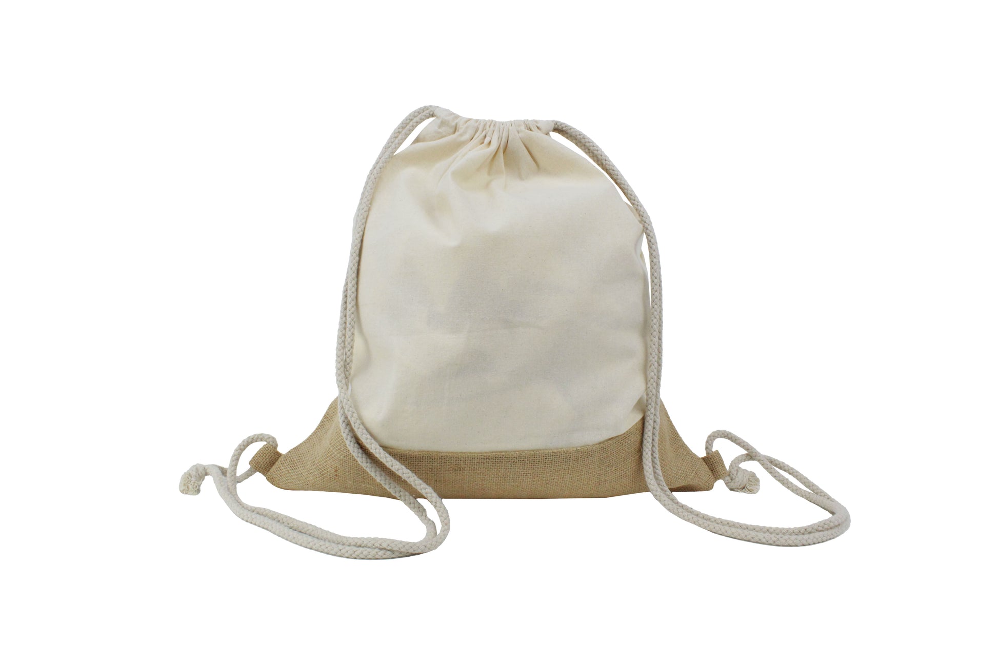 Cotton String Bag with Jute Base - Novelty