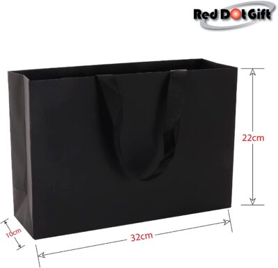 Black Plain Gift Bags - Novelty