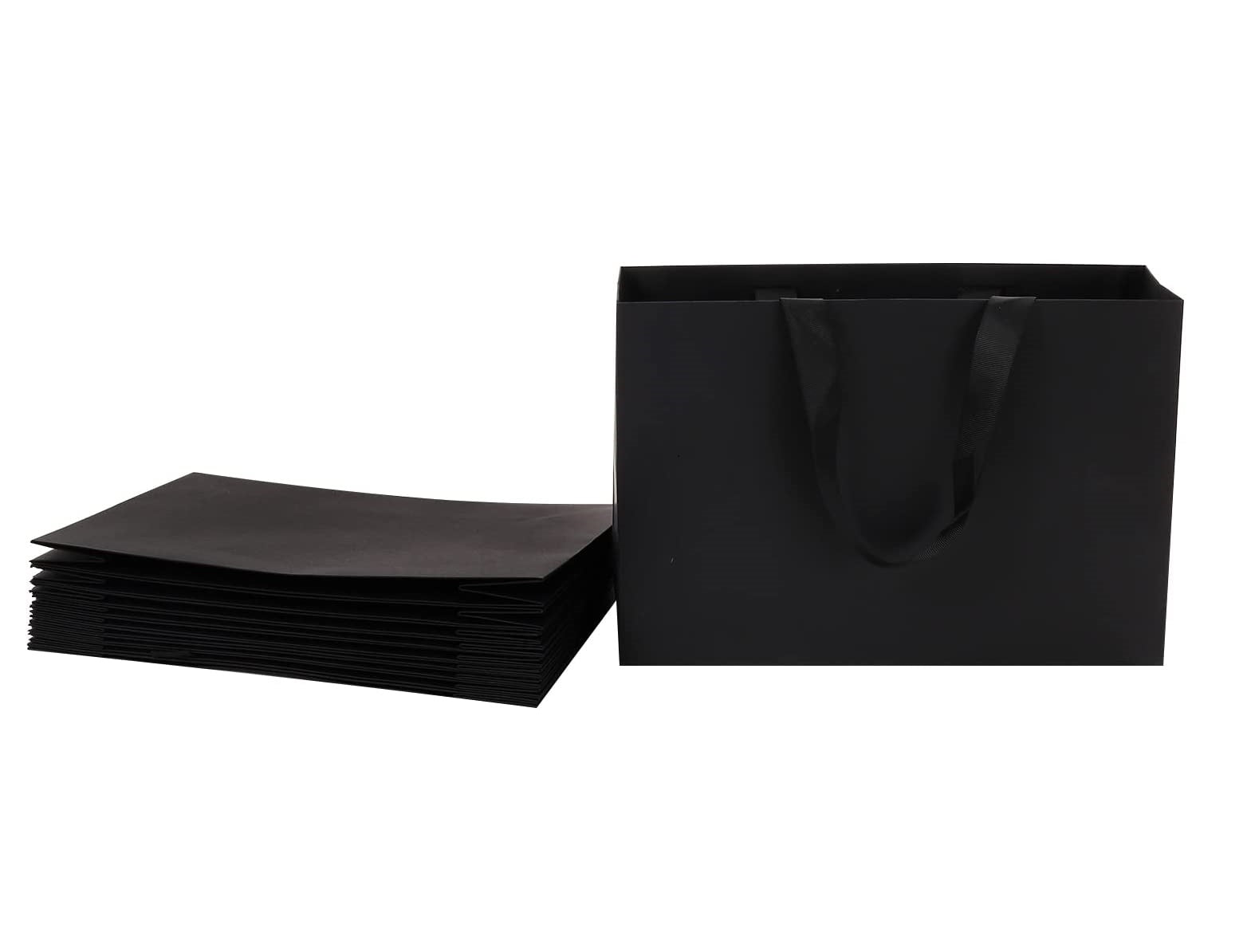 Black Plain Gift Bags - Novelty