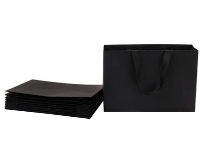Black Plain Gift Bags - Novelty