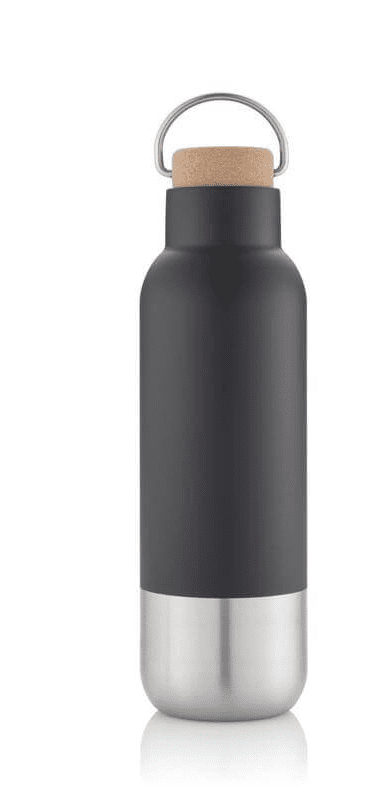 Hans Larsen RCS Recycled Stainless Steel Insulated Water Bottle - Black - Novelty