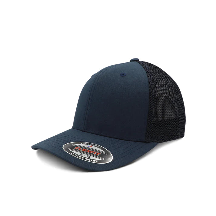 FLEXFIT MESH TRUCKER – NAVY BLUE – 6511 - Novelty